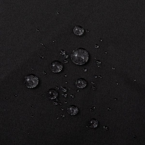 Waterproof Fabric Shower Curtain Soft Hotel Quality - 3 Magnets at Bottom, Premium Black Shower Curtain Liner for Bathroom, Light-Weight Cloth & Washable - 72x72, Black - Image 4