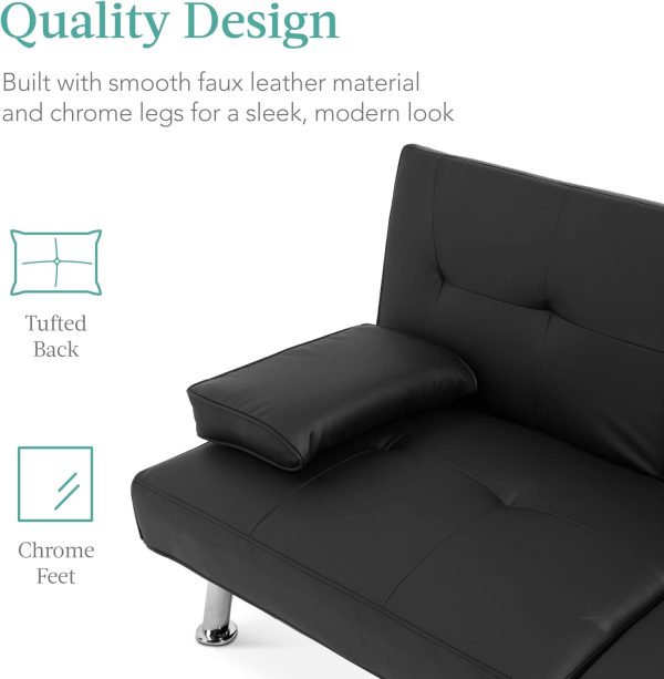 Best Choice Products Set of 2 Adjustable Steel Mesh Zero Gravity Lounge Chair Recliners w/Pillows and Cup Holder Trays, Gray - Image 5