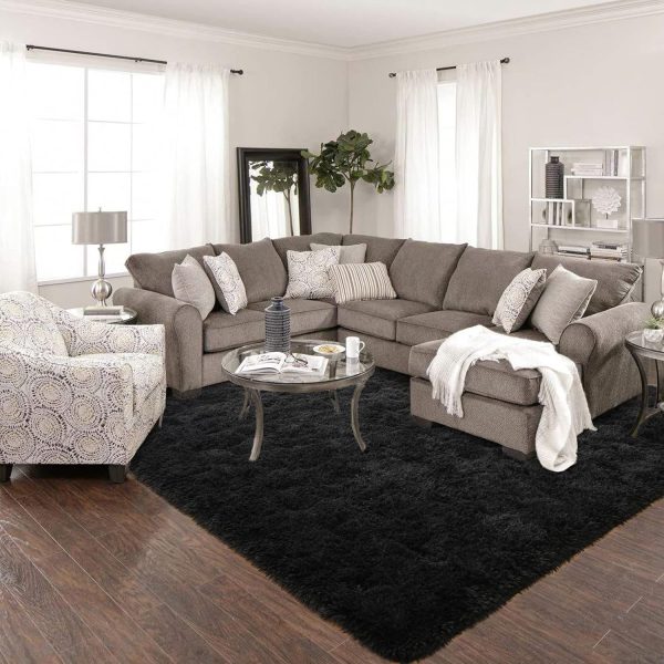 ISEAU Black Rug Super Soft Shaggy 4x6 Feet Rugs for Bedroom, Fluffy Area Rug for Living Room Floor Rug, Fuzzy and Comfy Carpet Nursery Shag Rug for Kids Boys Room Decor - Image 3