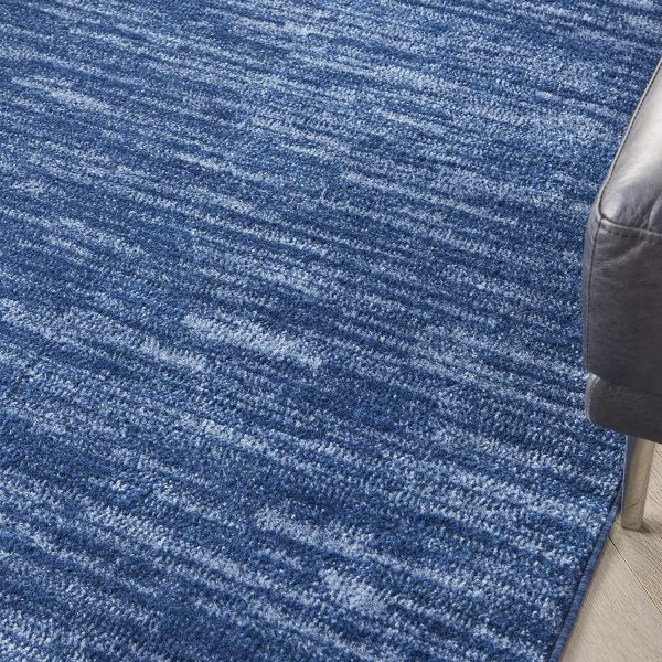 Nourison Essentials Indoor/Outdoor Navy Blue 4' x 6' Area Rug, Easy Cleaning, Non Shedding, Bed Room, Living Room, Dining Room, Backyard, Deck, Patio (4x6) - Image 2