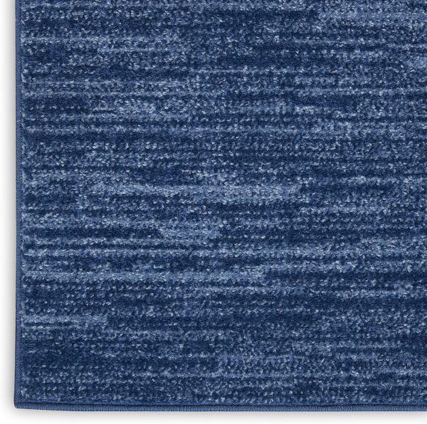 Nourison Essentials Indoor/Outdoor Navy Blue 4' x 6' Area Rug, Easy Cleaning, Non Shedding, Bed Room, Living Room, Dining Room, Backyard, Deck, Patio (4x6) - Image 7