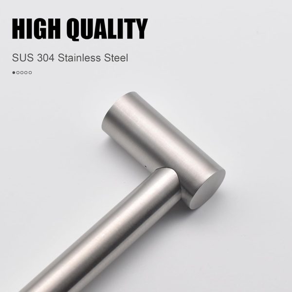 Towel Bar - Adjustable 304 Stainless Steel Towel Holder for Bathroom (11.8inch-22.6inch) Sturdy and Rustproof Wall Mounted Towel Rack for Bathroom Accessories, Silver… - Image 4