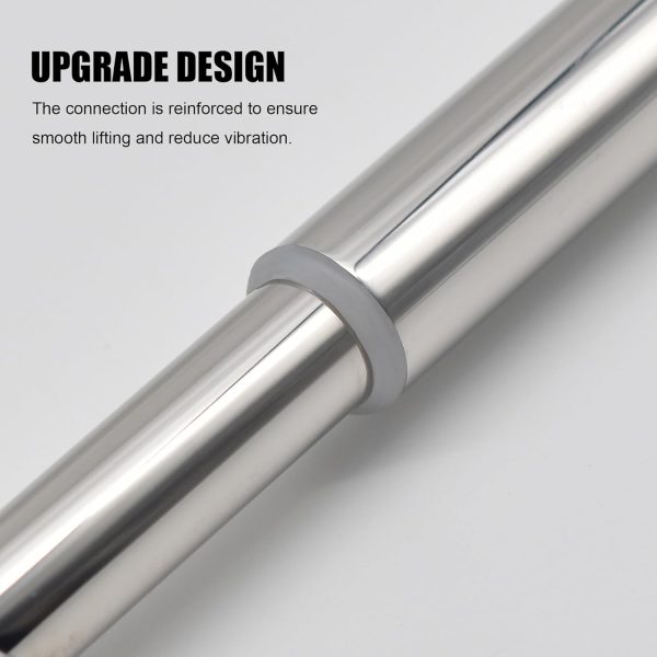 Towel Bar - Adjustable 304 Stainless Steel Towel Holder for Bathroom (11.8inch-22.6inch) Sturdy and Rustproof Wall Mounted Towel Rack for Bathroom Accessories, Silver… - Image 5