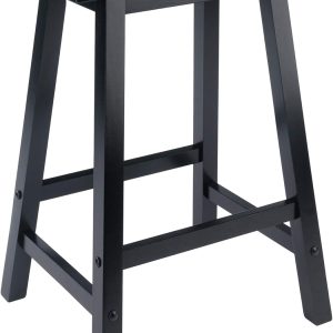 Winsome 20084 Satori Stool, 24", Black