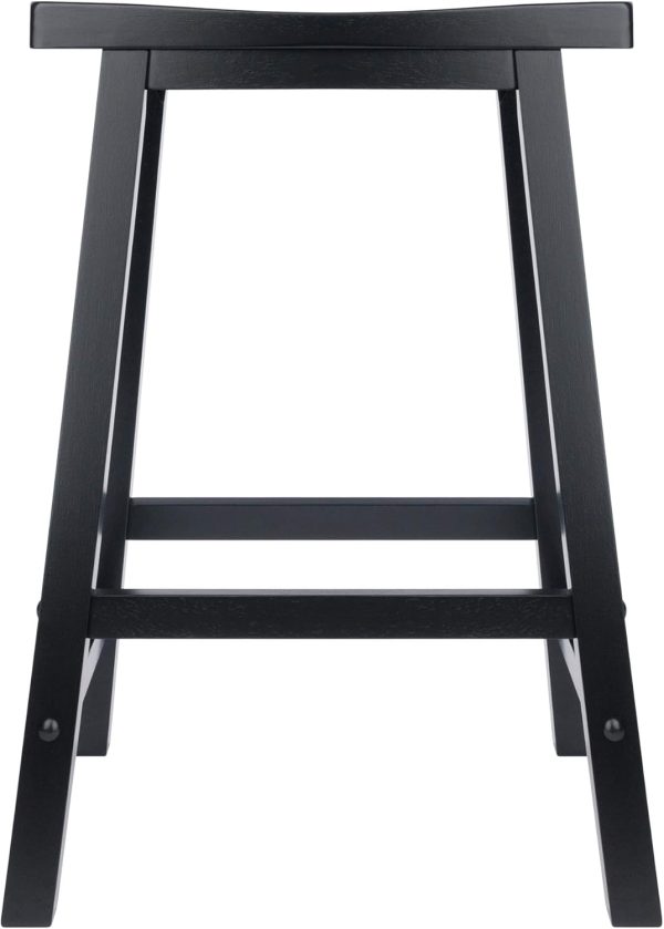 Winsome 20084 Satori Stool, 24", Black - Image 2