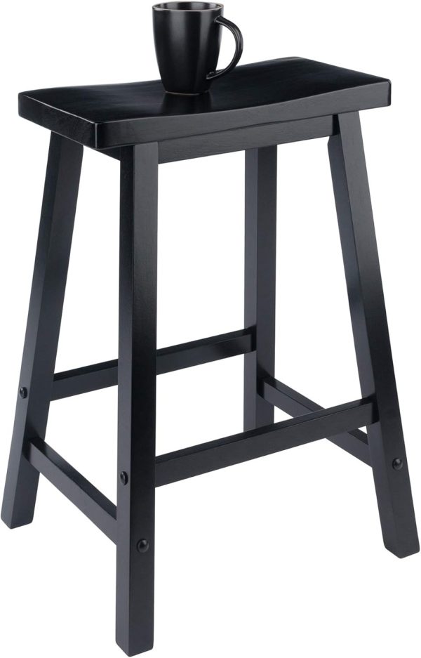 Winsome 20084 Satori Stool, 24", Black - Image 4