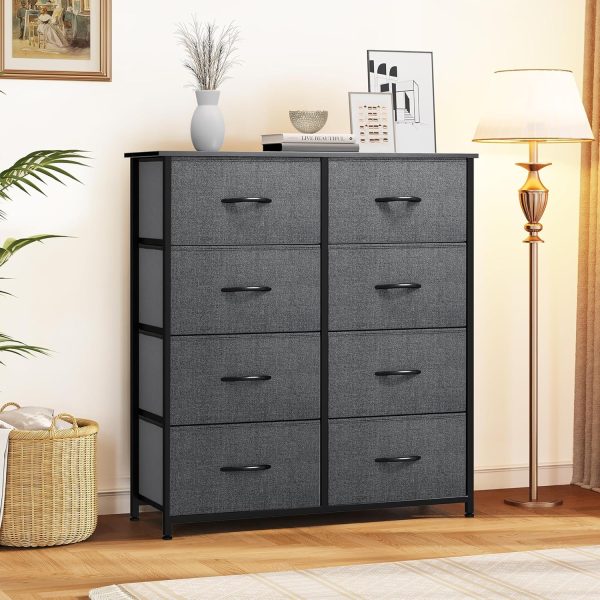 YITAHOME Dresser for Bedroom, Fabric Dresser with 8 Drawers,Tall Dresser,Chest of Drawers for Closet - Image 2